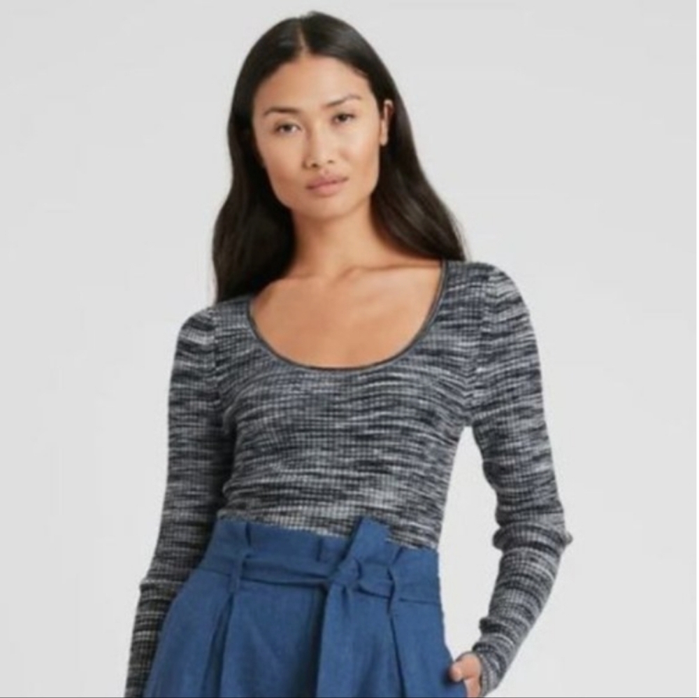 Banana Republic Space Dyed Ribbed Sweater 90s Grunge